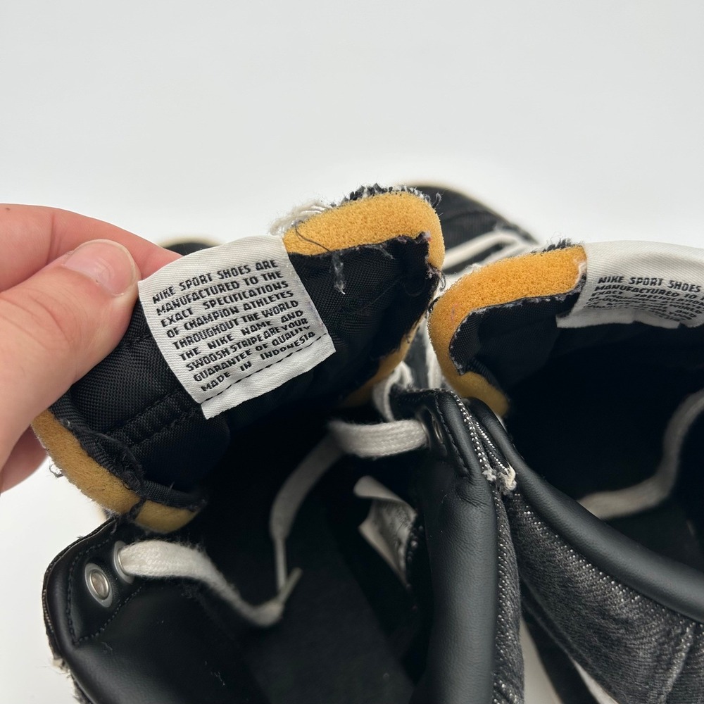 Nike Blazer Mid 77 PRM Cleveland Rocks Denim Flame Swoosh DQ7635-001 Mens 8.5 - Picture 9 of 9